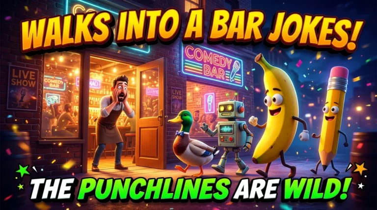 Walks into a bar jokes